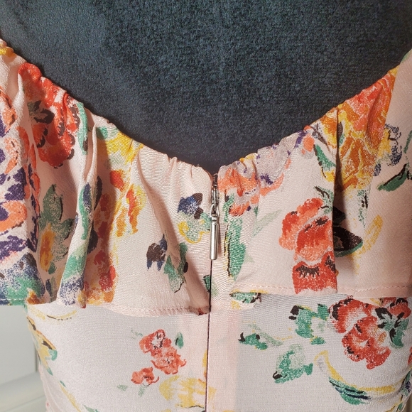 Rebecca Taylor Marlena Ruffle Silk Dress Women's Size 0 EUC - Picture 15 of 16